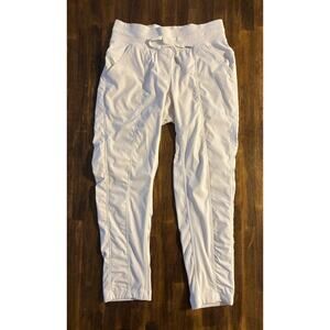 Lululemon Women’s 8 Pants Street To Studio Pull On Drawstring Waist Ruched